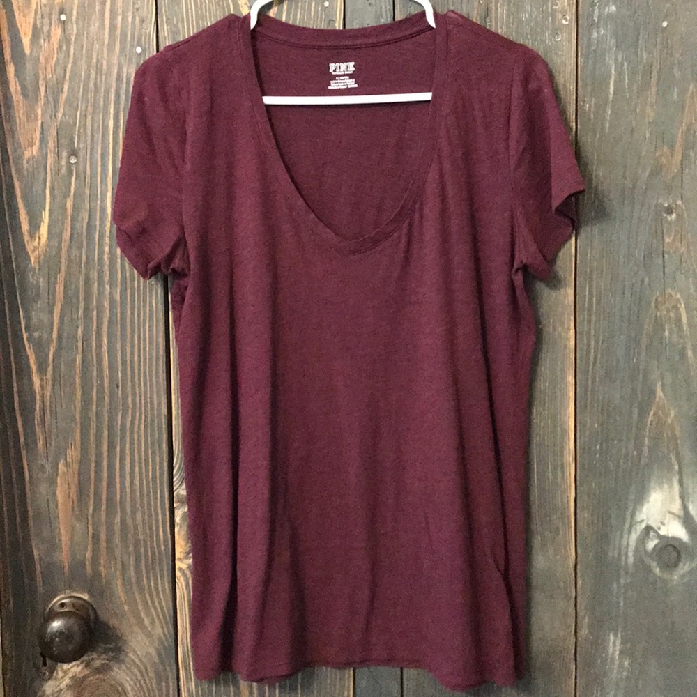 Maroon V neck